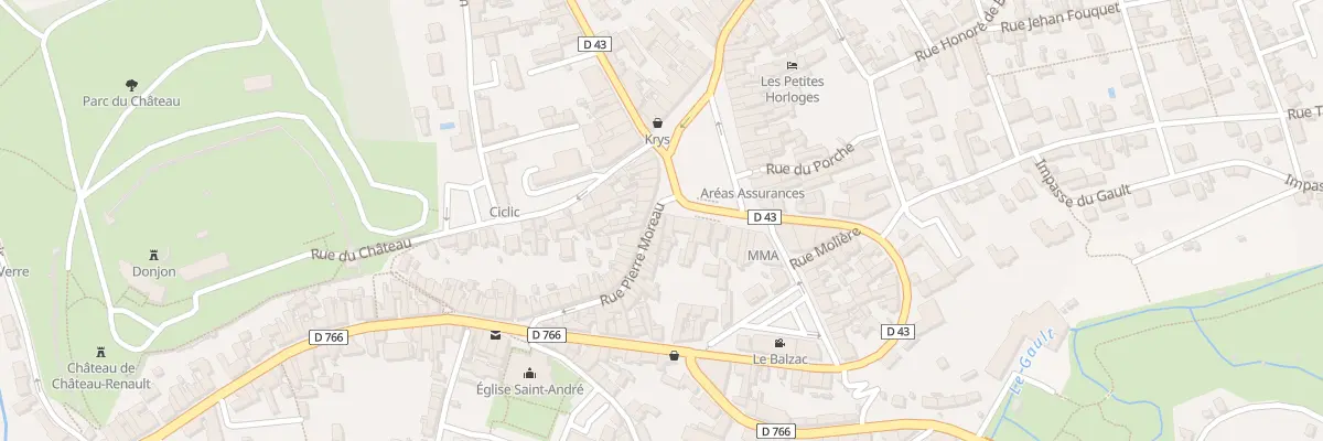 Plan du 17 Pl Jean Jaures à Château-Renault