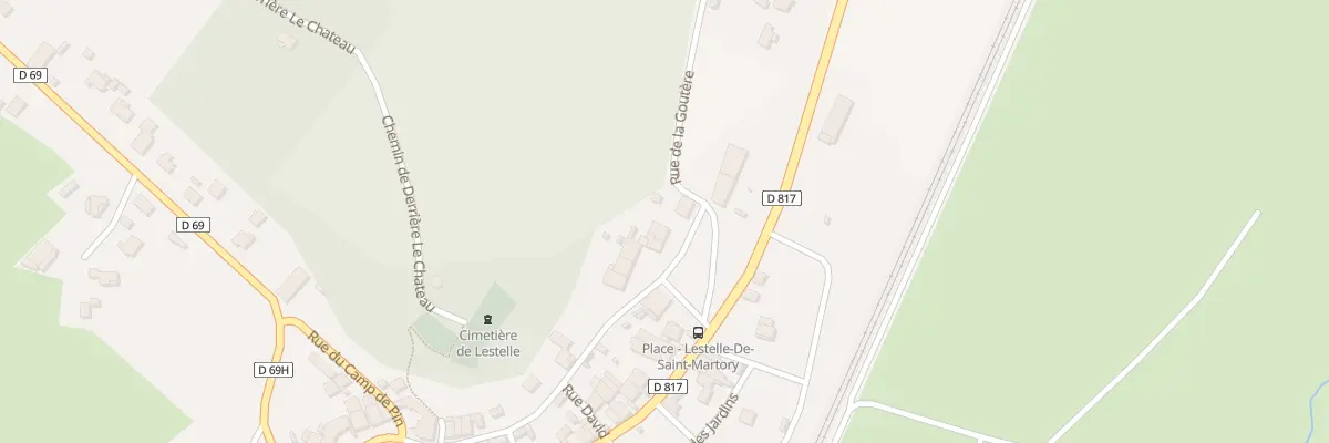 Plan du 4 Rue du Fond de la Côte à Lestelle-de-Saint-Martory
