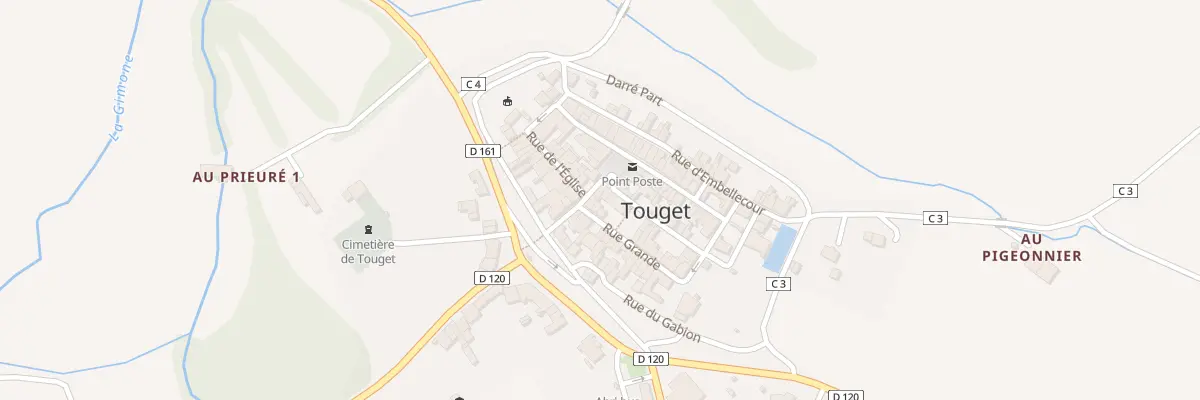 Plan du 2 Pl de la Halle à Touget