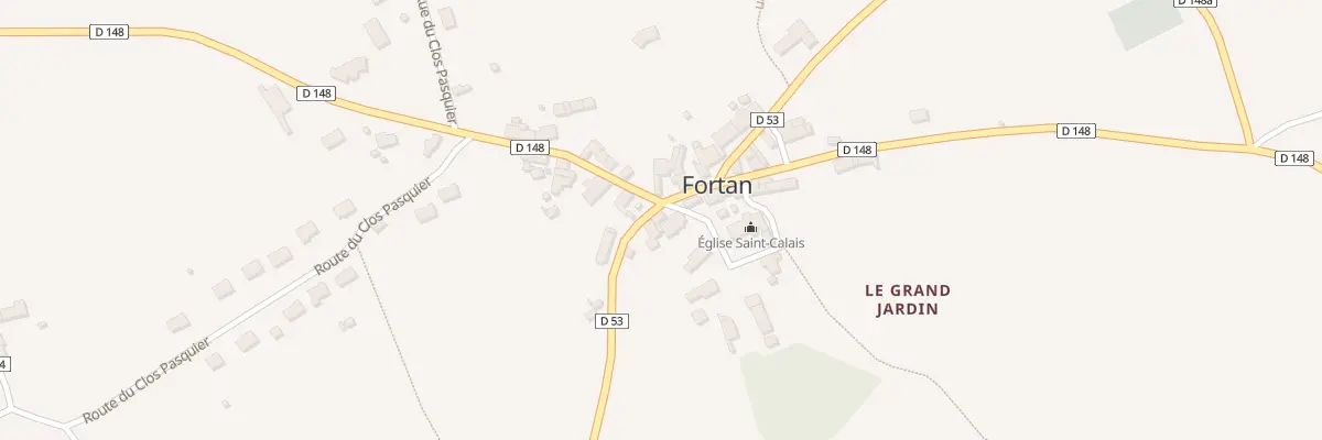 Plan du 3 Rte de Lunay à Fortan
