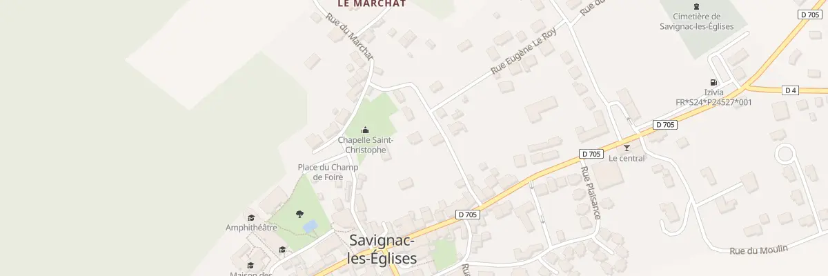 Plan du 5 Che du Rat à Savignac-les-Églises