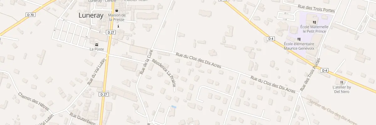 Plan du 4 Rue du Clos des Dix Acres à Luneray