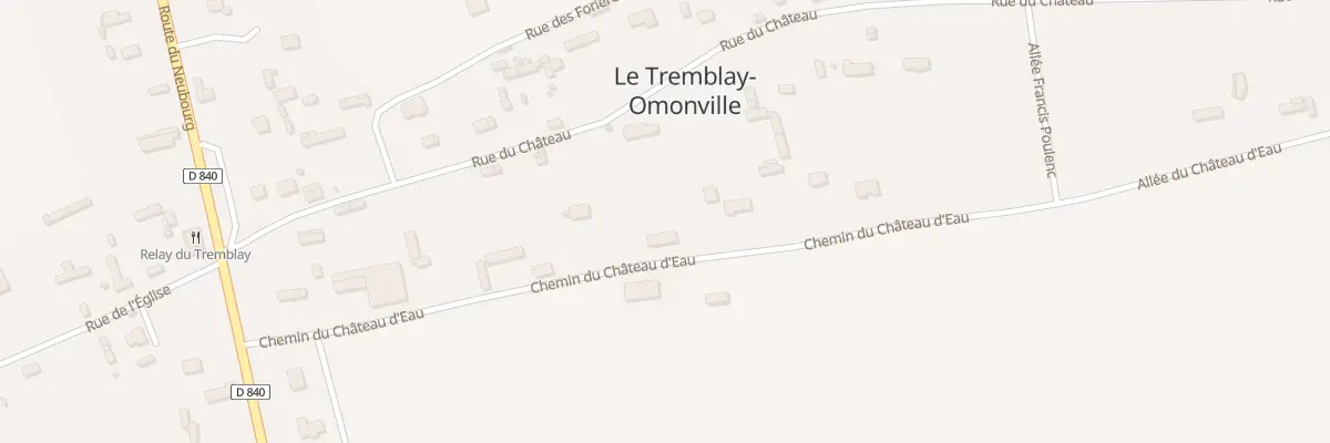 Plan du 9201 Rue du Château au Tremblay-Omonville