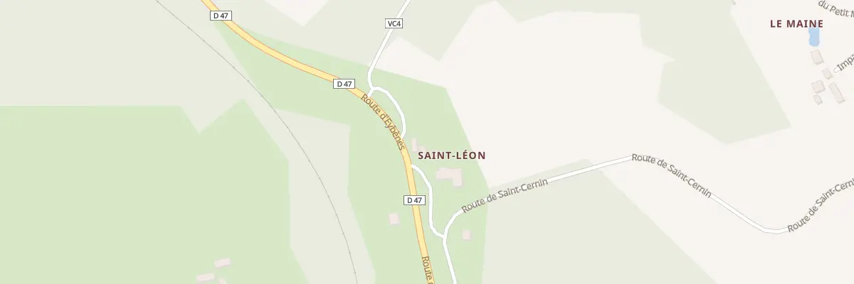 Plan du 21 Rte de St Cernin à Saint-Félix-de-Reillac-et-Mortemart