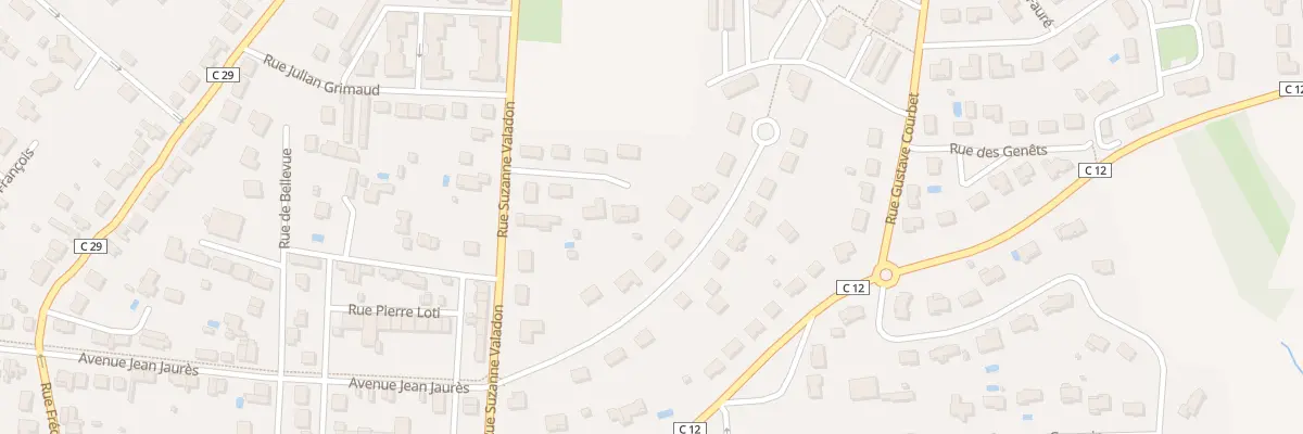 Plan du 9 Rue Baptiste Marcet à Saint-Junien
