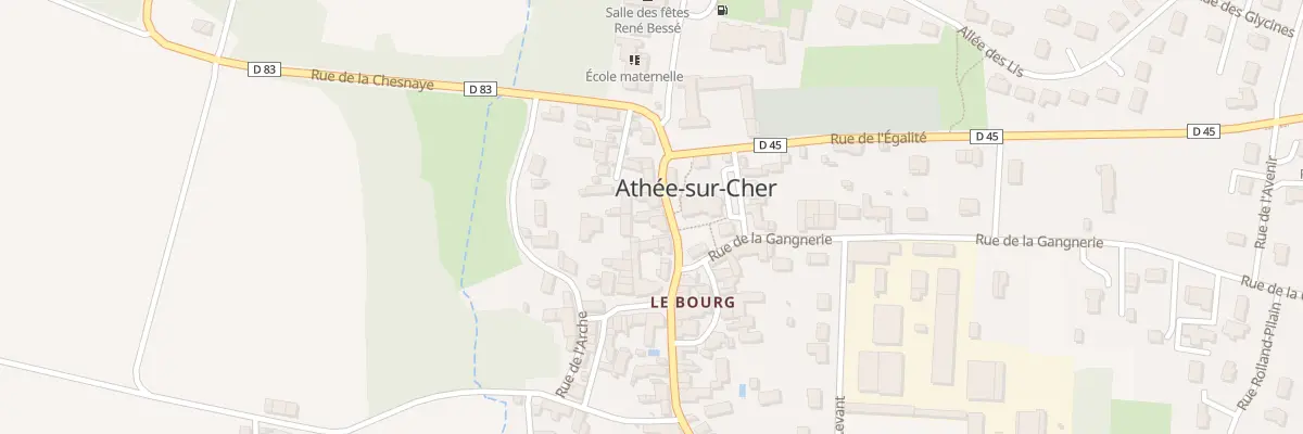 Plan du 16 Rue Principale à Athée-sur-Cher