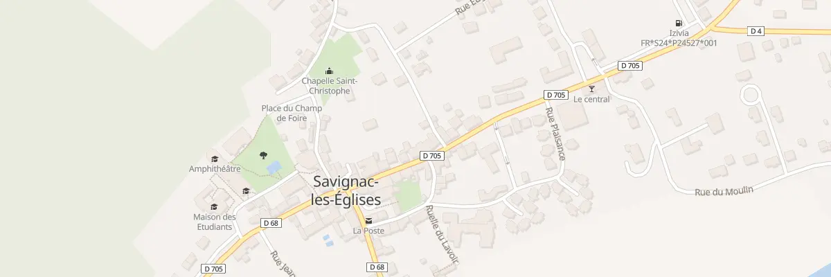 Plan du 34 Av Sylvain Bordas à Savignac-les-Églises