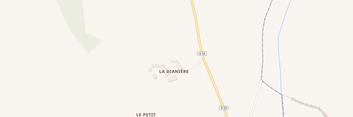 Plan du 45 La Dianiere à Fortan