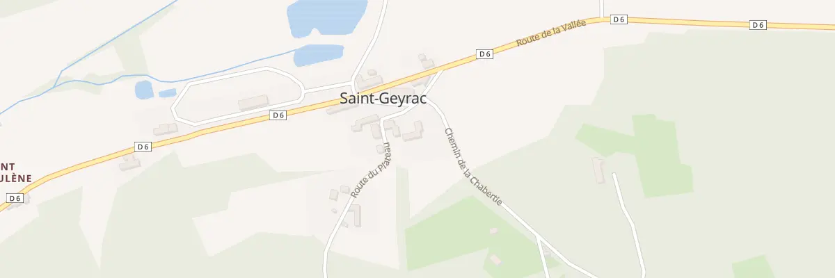 Plan du 77 Rte du Plateau à Saint-Geyrac