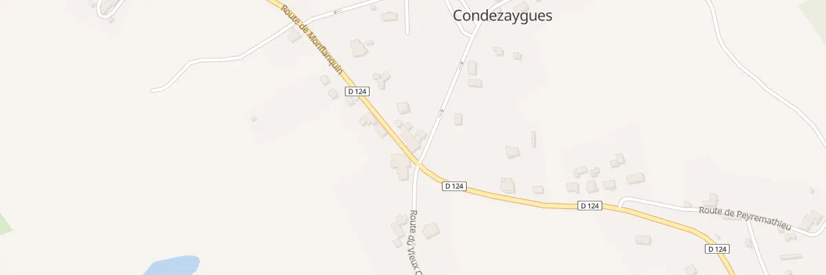 Plan de Rte de Monflanquin à Condezaygues