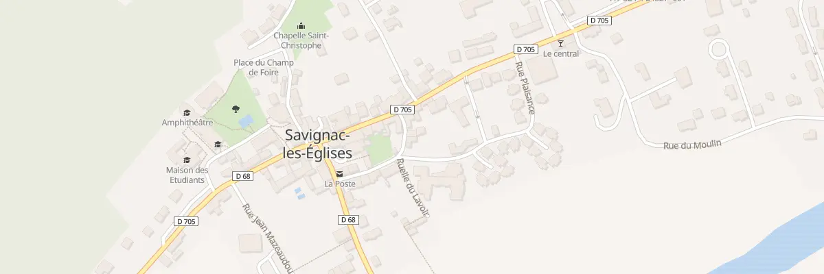 Plan du 5 Rue de la Maréchalerie à Savignac-les-Églises