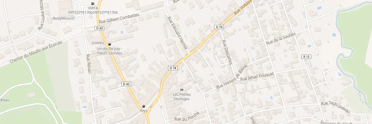 Plan du 20 Rue Voltaire à Château-Renault