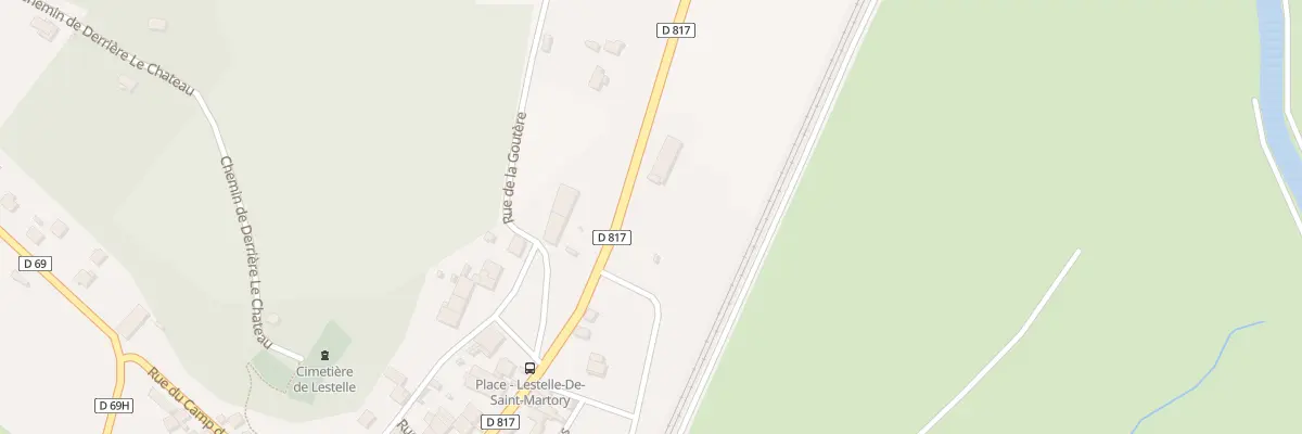 Plan du 3 Rd 817 à Lestelle-de-Saint-Martory