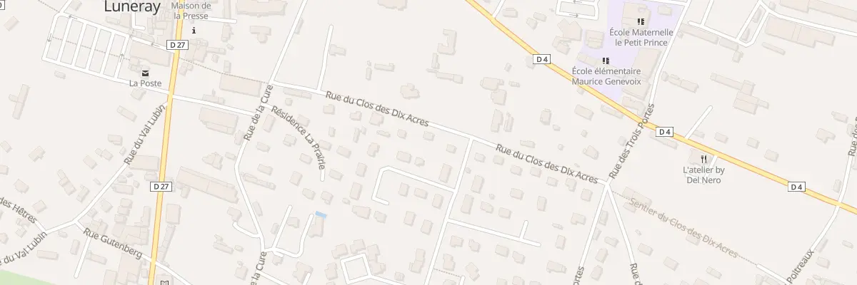 Plan du 10 Rue du Clos des Dix Acres à Luneray