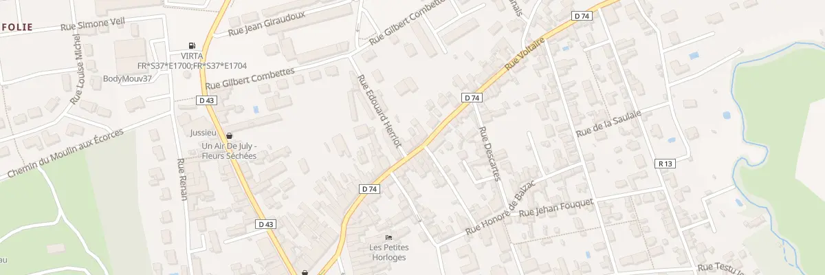 Plan du 23B Rue Voltaire à Château-Renault