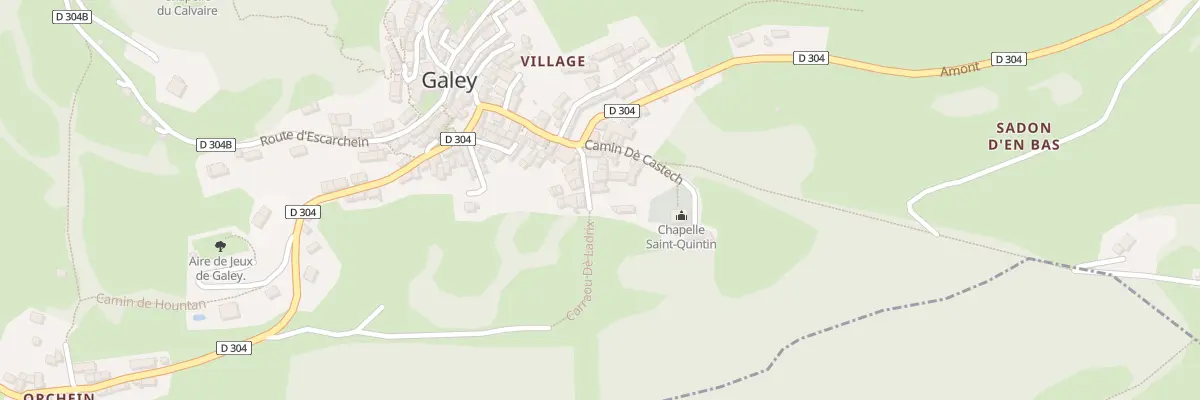 Plan du 92 Village à Galey