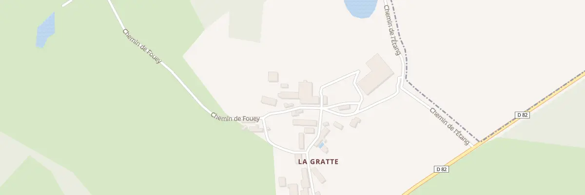 Plan du 319 La Gratte à Firbeix