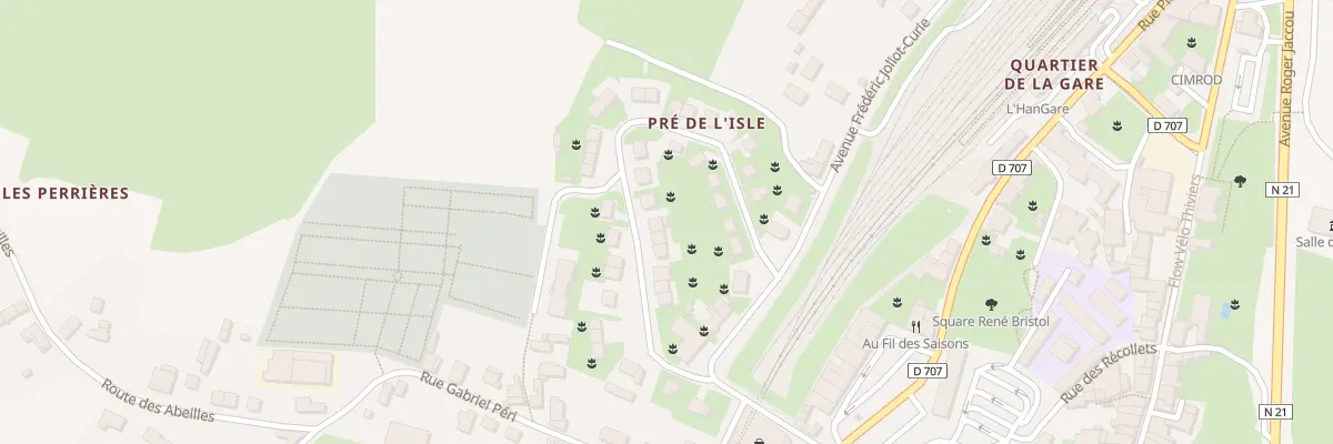 Plan du 14 Bd Charles Dessagne à Thiviers