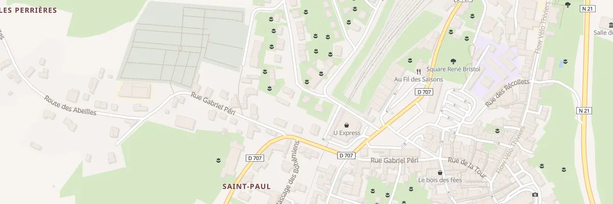 Plan du 1 Bd Charles Dessagne à Thiviers
