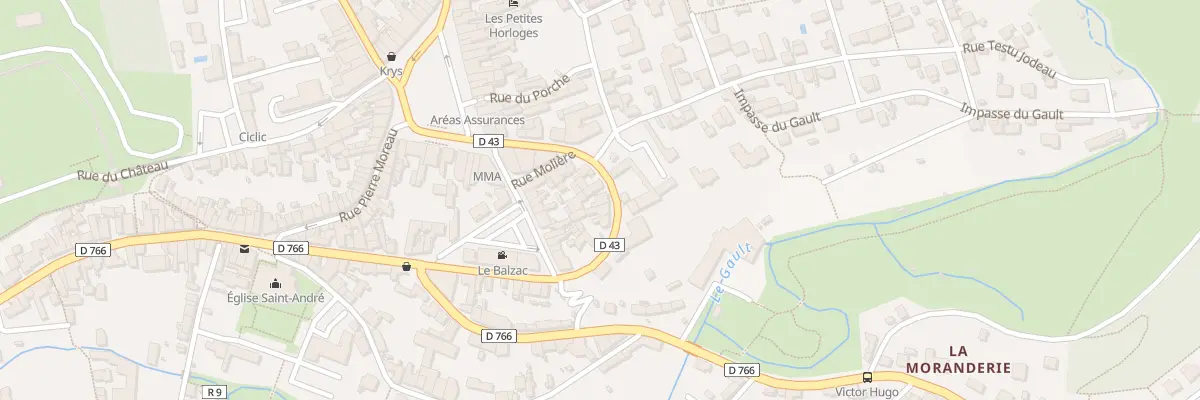 Plan du 10 Rue de la République à Château-Renault