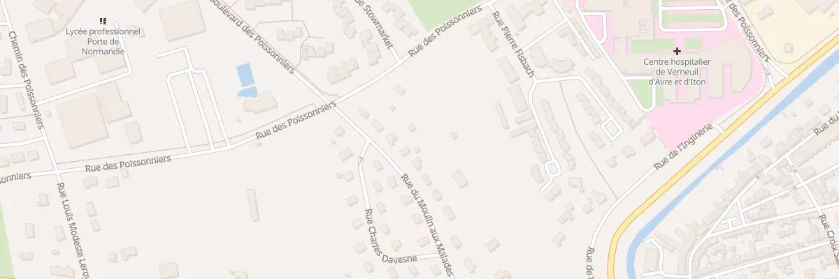 Plan du 230 Rue du Moulin aux Malades à Verneuil d’Avre et d’Iton