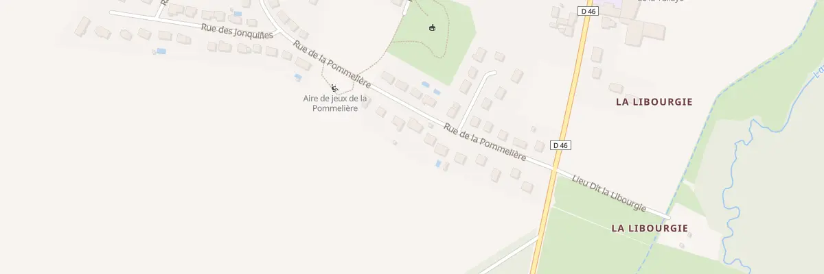 Plan du 16 Rue de la Pommelière à Auzouer-en-Touraine
