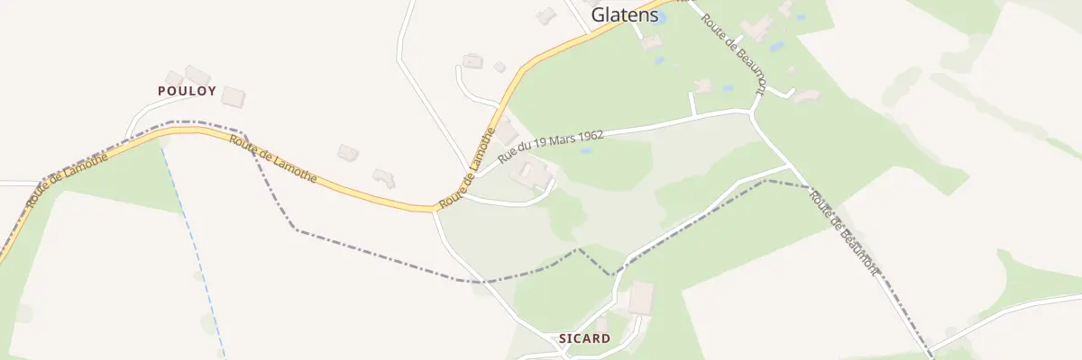Plan du 5009 Garrousset à Glatens