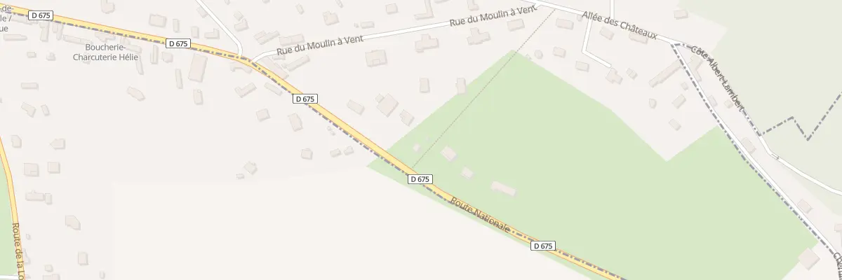 Plan du 30 Rte Départementale 675 à Caumont