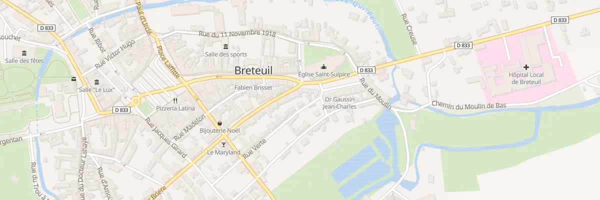 Plan du 396 Rue du Docteur Brière à Breteuil