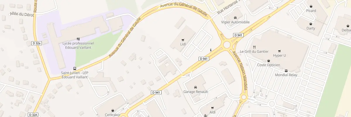 Plan du 63B Av Oradour Glane à Saint-Junien