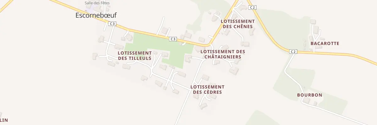 Plan du 2 Qua au Gesta à Escornebœuf