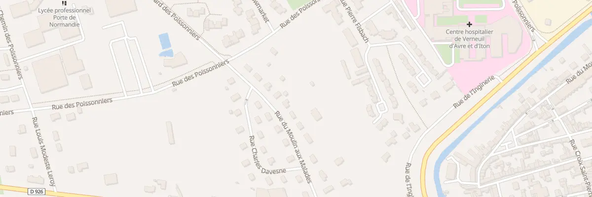 Plan du 204 Rue du Moulin aux Malades à Verneuil d’Avre et d’Iton