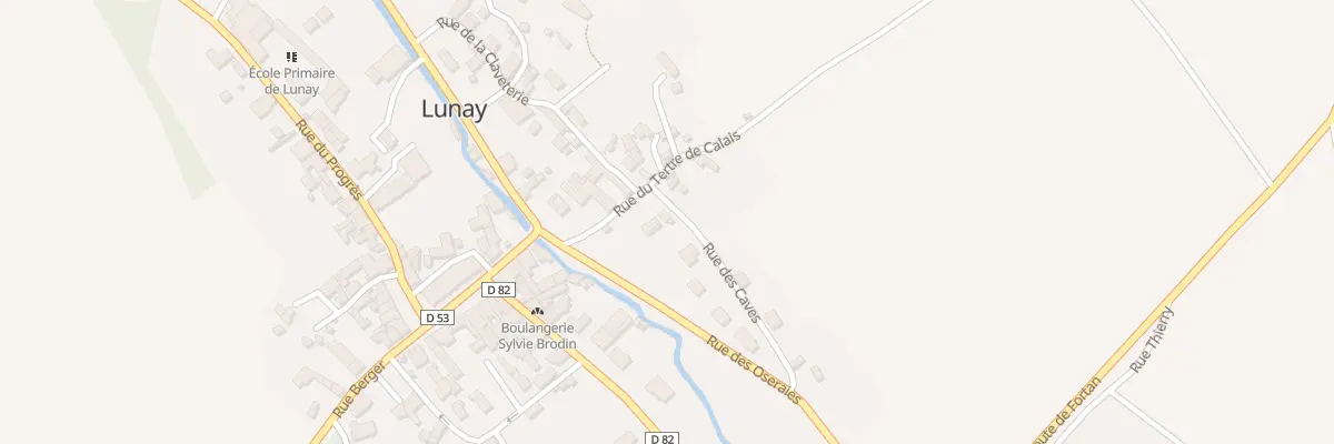 Plan du 1 Rue des Oseraies à Lunay