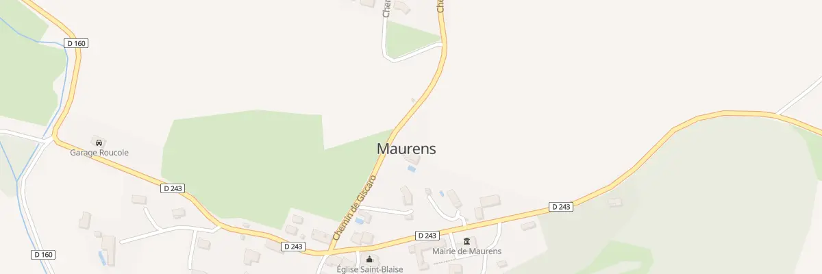 Plan du 174 Che de Giscaro à Maurens