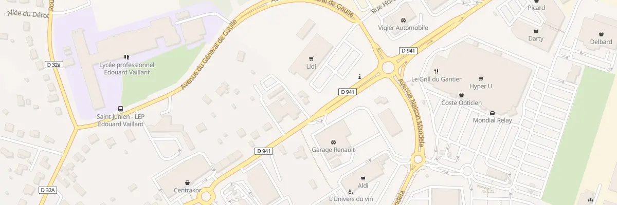Plan du 63A Av Oradour Glane à Saint-Junien