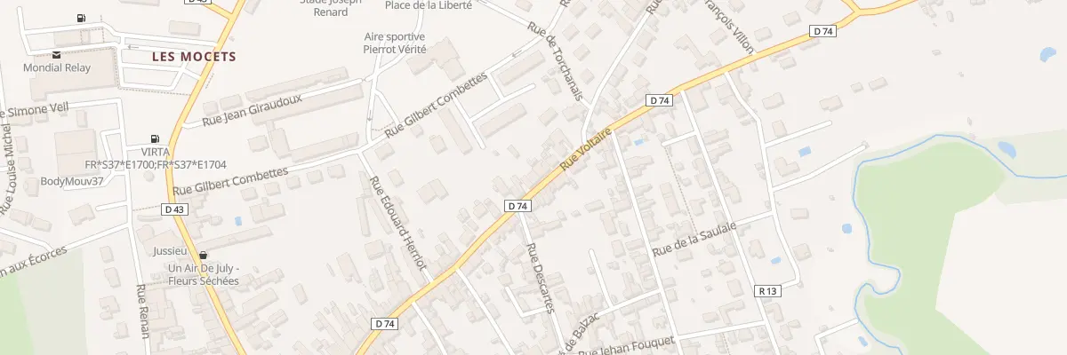 Plan du 43 Rue Voltaire à Château-Renault