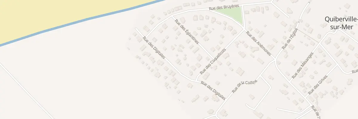Plan du 166 Rue des Digitales à Quiberville-sur-Mer