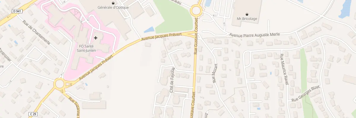 Plan du 7 Rue du Village de Fayolas à Saint-Junien