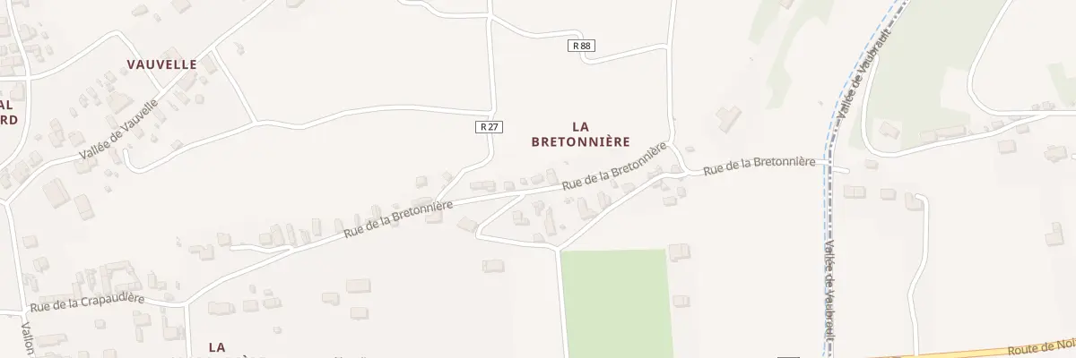 Plan du 351 Rue de la Bretonnière à Noizay