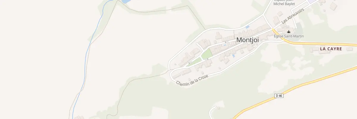 Plan du 5050 Montjoi à Montjoi