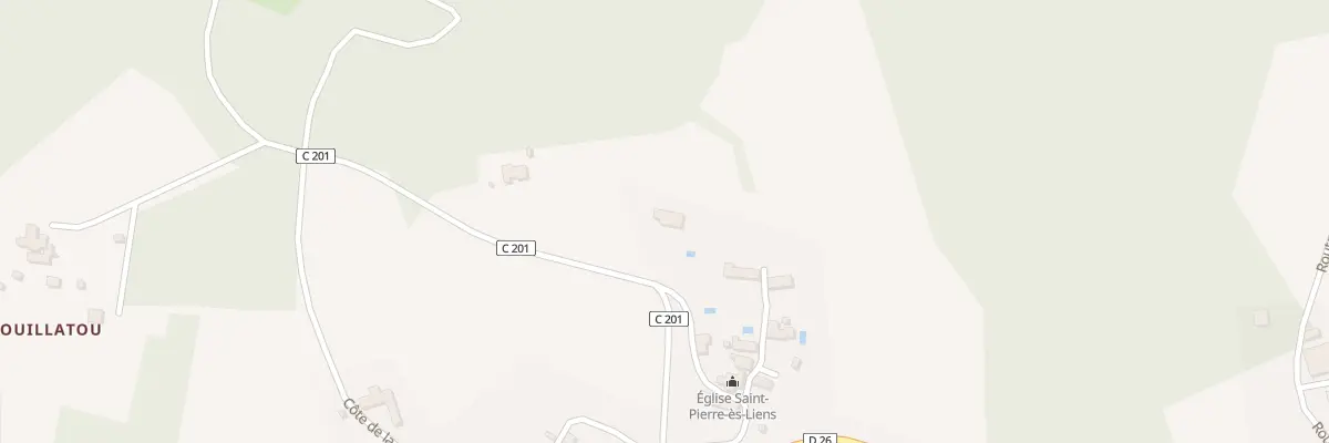 Plan du 1 Bourg Est à Bouillac