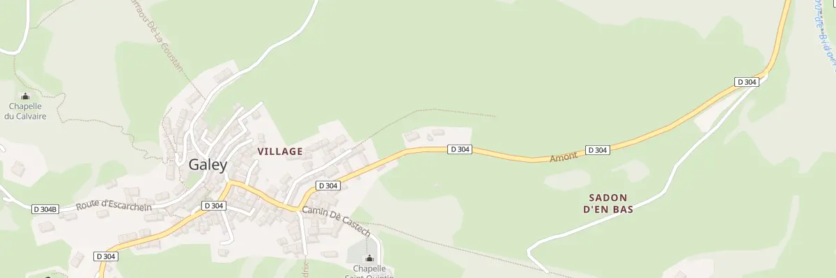 Plan du 1 Amont à Galey