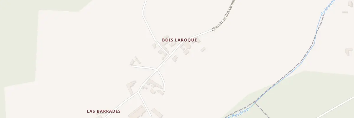 Plan du 725 Che de Bos Laroque à Lacapelle-Biron