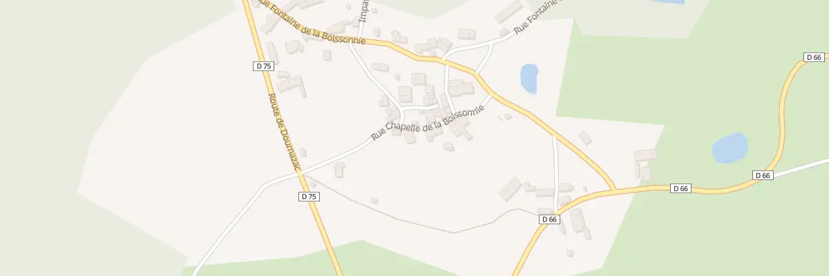 Plan du 6 Rue Chapelle de la Boissonnie à Champagnac-la-Rivière