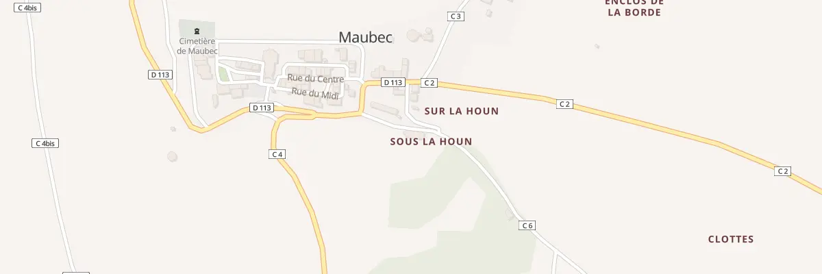 Plan du 5024 Sous la Houn à Maubec