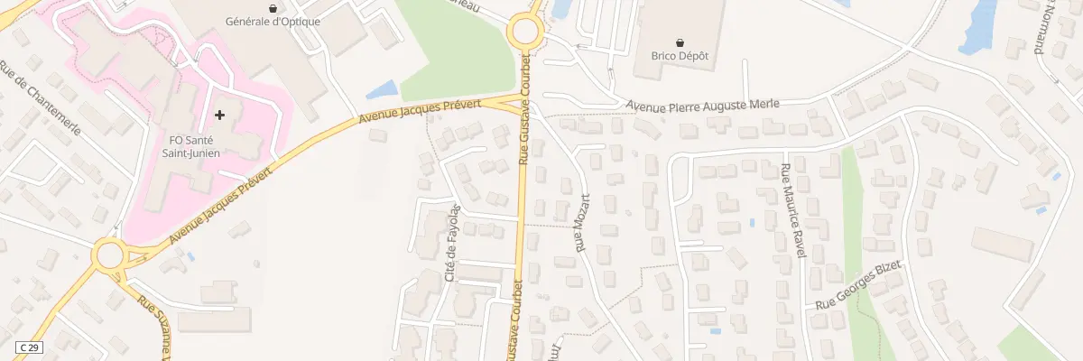 Plan du 4 Rue Mozart à Saint-Junien