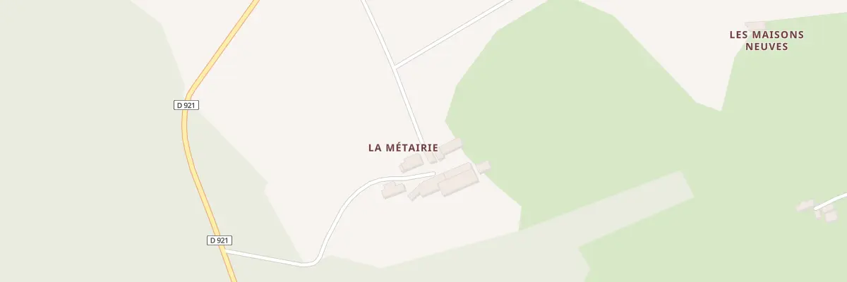 Plan du 1 La Metaierie à Choue