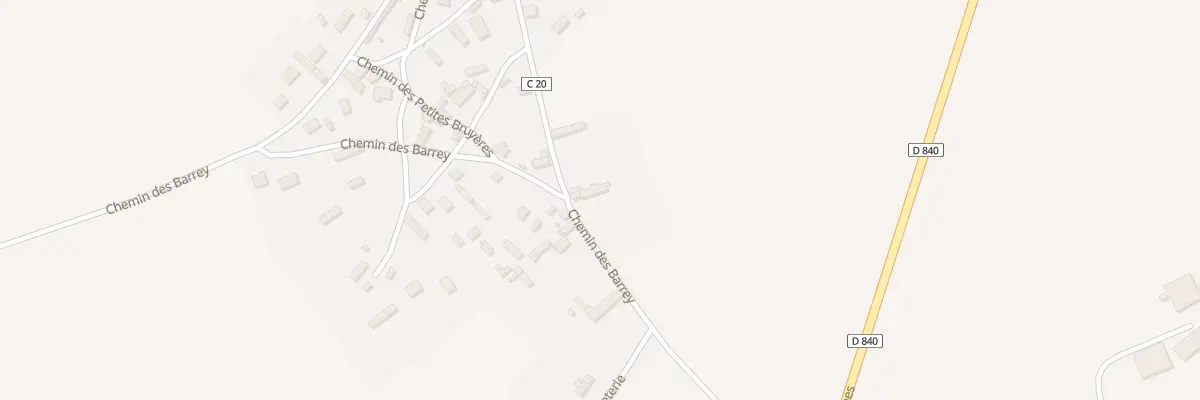 Plan du 933 Che des Barrey à Breteuil