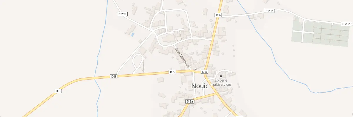 Plan du 6 Rue Merovée à Nouic