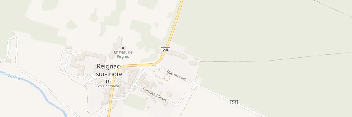 Plan du 1 Rue du Mail à Reignac-sur-Indre